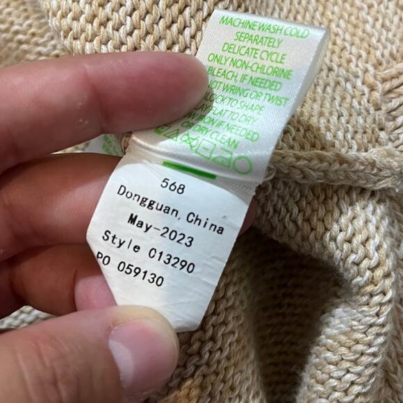 Lilly Pulitzer Bayport Sweater Sand Bar Marl Size Large Style 013290‎ Cotton - Picture 6 of 9